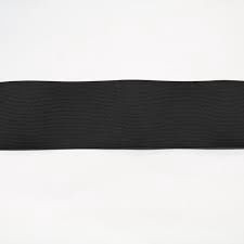 Ribbed Elastic 38mm x 0.9m - BLK - HAK 2847381