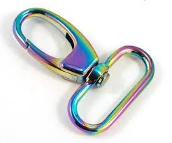 Swivel Snap Hook - Designer Profile - 1&quot; - Iridescent Rainbow