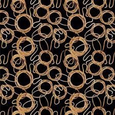 Lasso Allover Black - Gone Country by Kanvas Studio