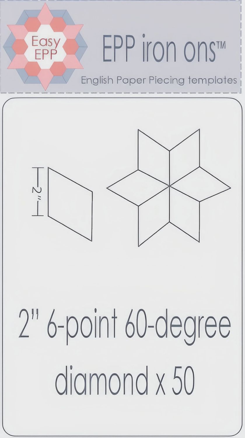 EPP59 - 6point 60 degree Diamond - 2&quot; 50 pieces