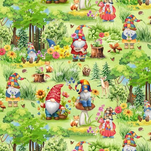 Hippie Gnomes Garden - Green