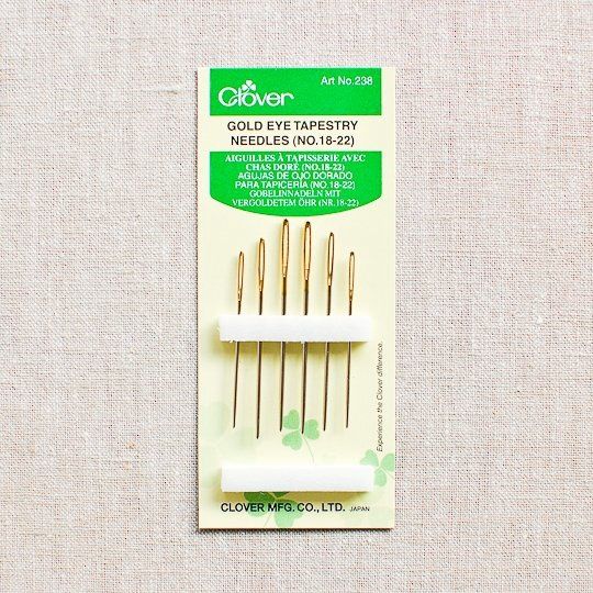 Gold Eye Tapestry Needles - No. 18-22 - 6 Pack