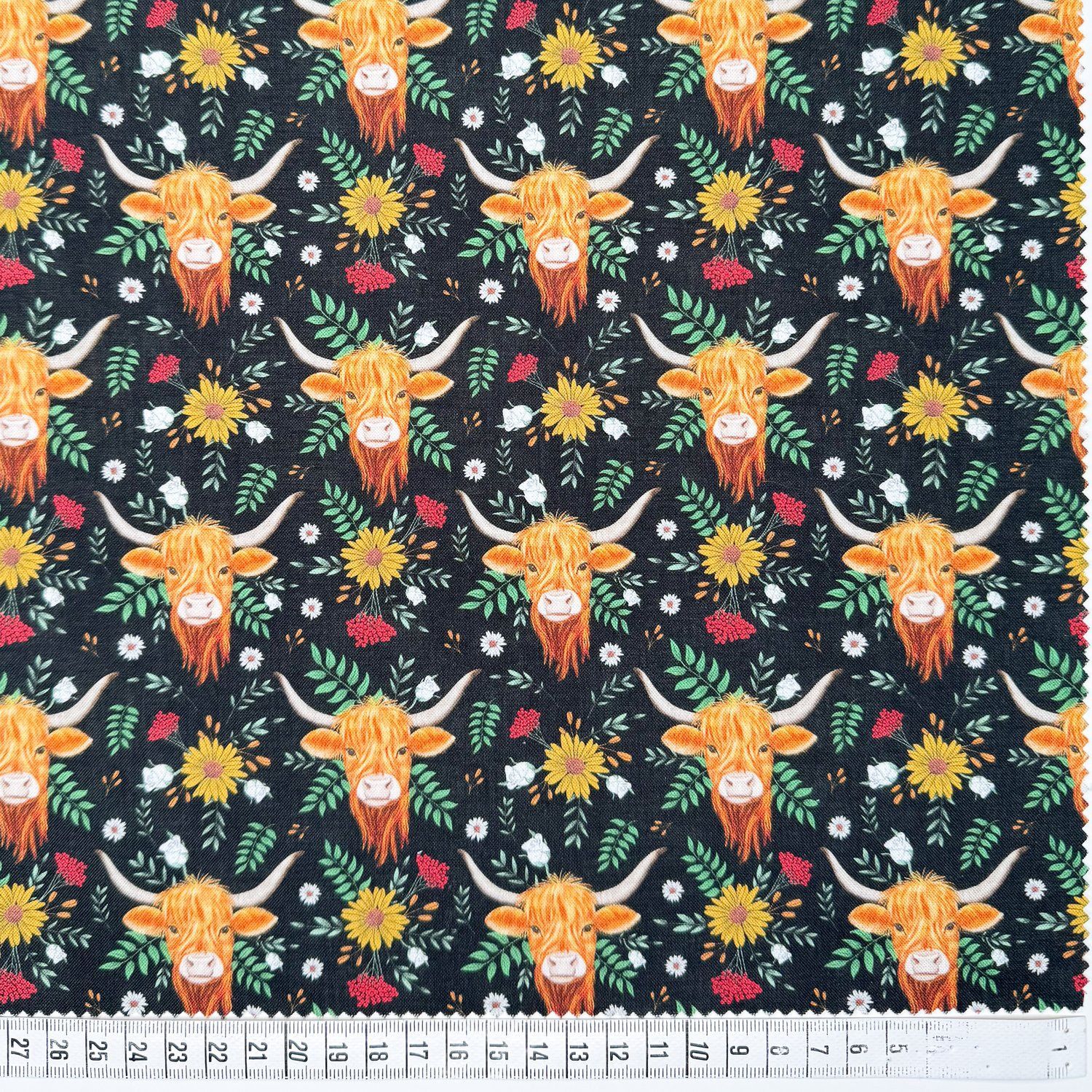 Highland Blooms - Multi Cows