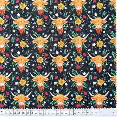 Highland Blooms - Multi Cows