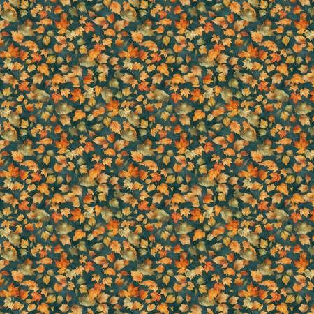 Glorious Fall - Leaves - Blue