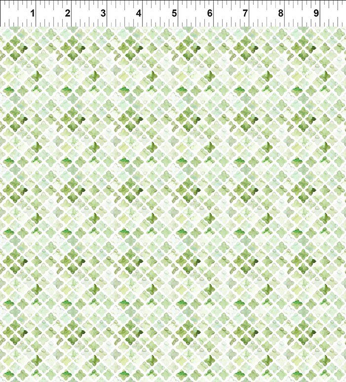 Butterfly Fantasy - Green Crosses