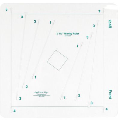 2.5&quot; Strip Wonky Ruler with Pattern