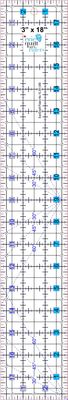 3&quot; x 18&quot; Non-Slip Quilting Ruler