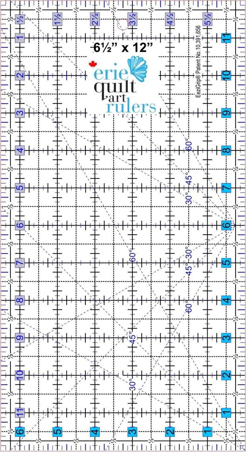 6.5&quot; x 12&quot; Non-Slip Quilting Ruler