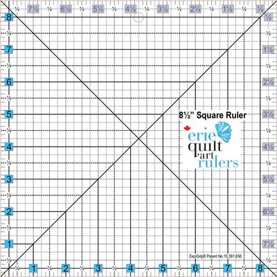 8.5&quot; x 8.5&quot; Non-Slip Quilting Ruler