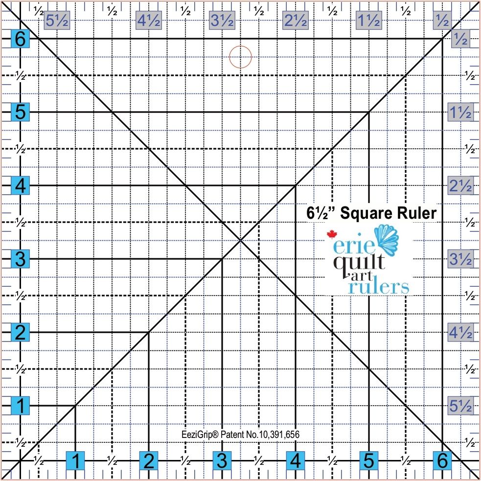 6.5&quot; x 6.5&quot; Non-Slip Quilting Ruler