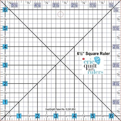 6.5&quot; x 6.5&quot; Non-Slip Quilting Ruler