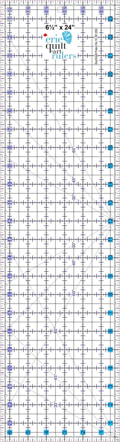 6.5&quot; x 24&quot; Non-Slip Quilting Ruler