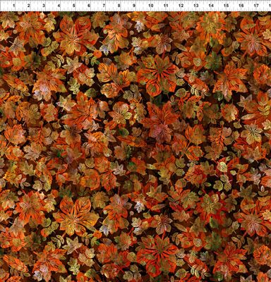 Falling Leaves - Allover Dark