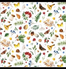 Who Lives in the Woods - White - Small Print