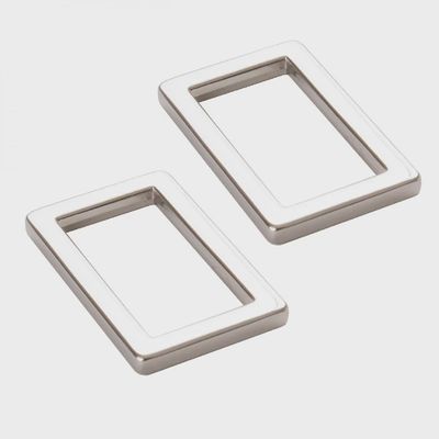 1&quot; Rectangle Rings - Nickel (2)