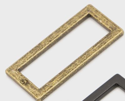 1.5&quot; Rectangle Rings - Antique Brass (2)