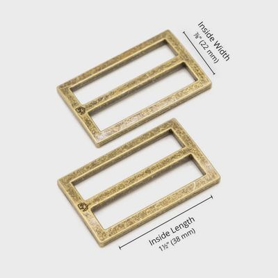 1.5&quot; Widemouth Slider - Antique Brass