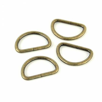 D Rings 25mm - 1&quot; Antique Brass