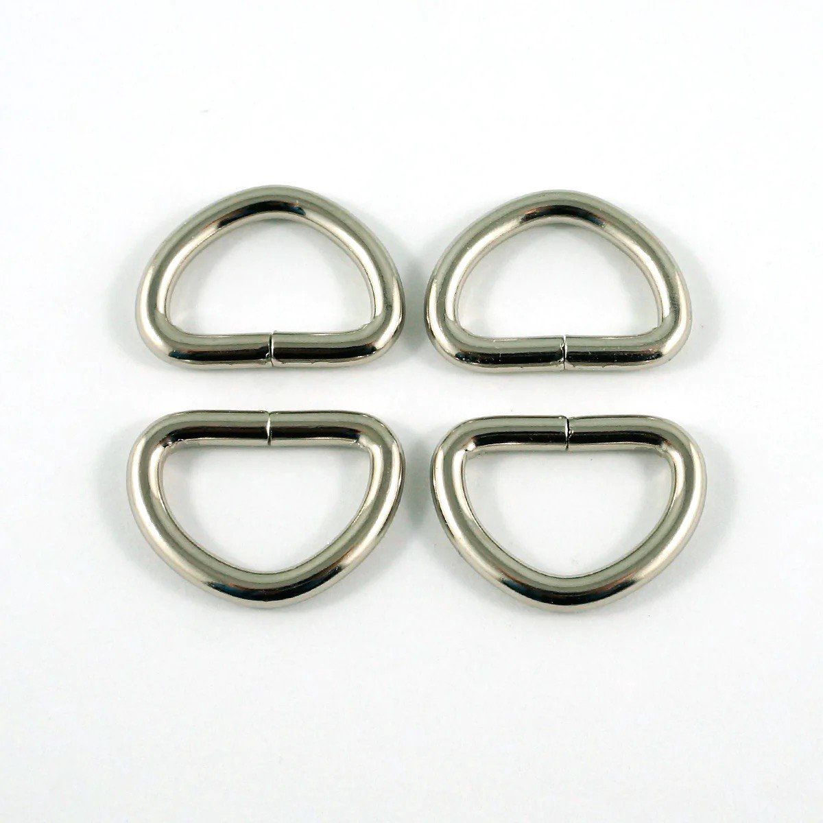 D Rings 20mm = 3/4&quot; - Thick Nickel