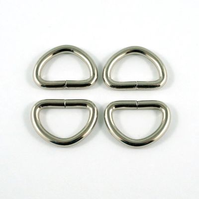 D Rings 20mm = 3/4&quot; - Thick Nickel