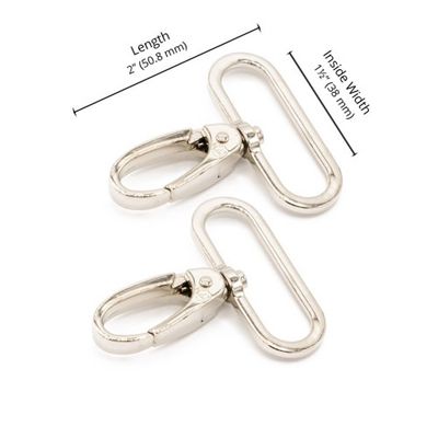 Swivel Snap Hook - 1.5&quot; Nickel