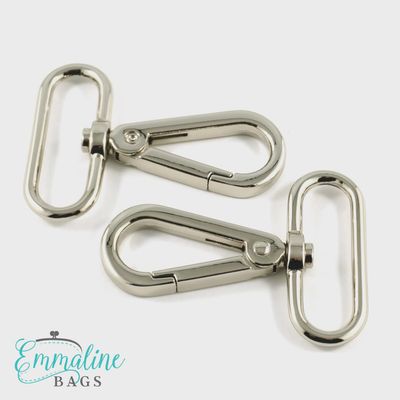 Swivel Snap Hook 1" - 25mm Nickel Finish