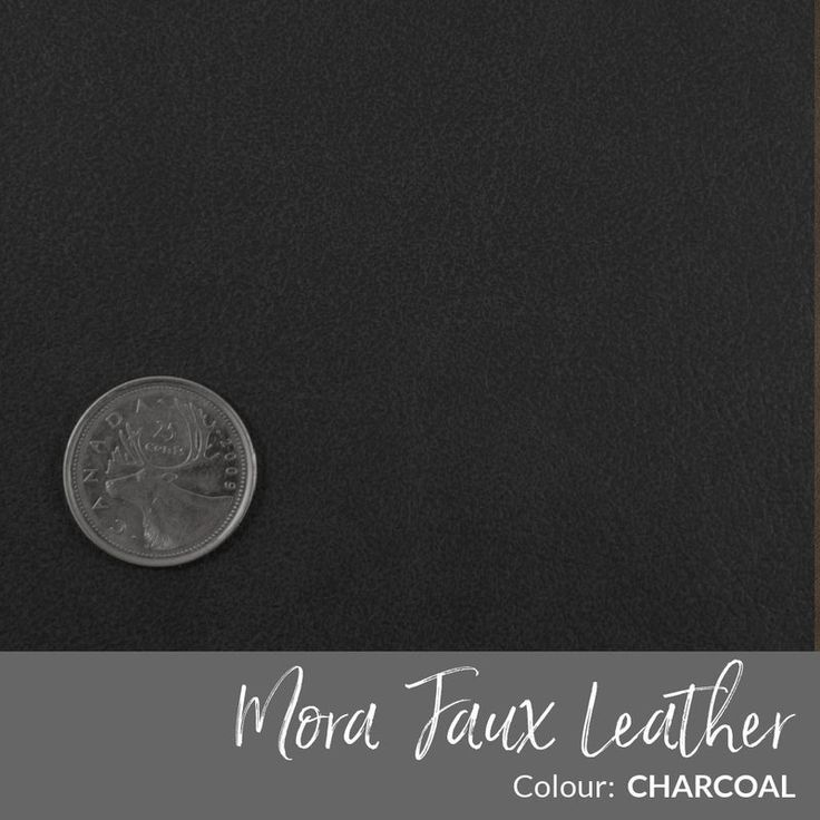 Mora Faux Leather - Charcoal