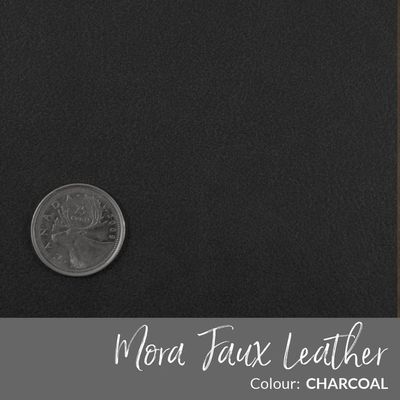 Mora Faux Leather - Charcoal