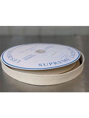 Cotton Webbing - 1&quot; - Beige