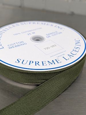 Cotton Webbing - 1.5" - Olive