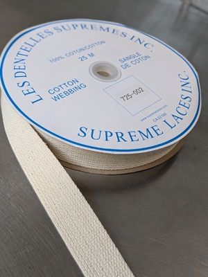Cotton Webbing - 1.5" - Beige