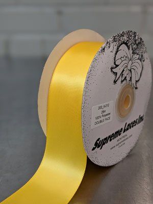 Double Face Satin Ribbon - 1.5" - Gold