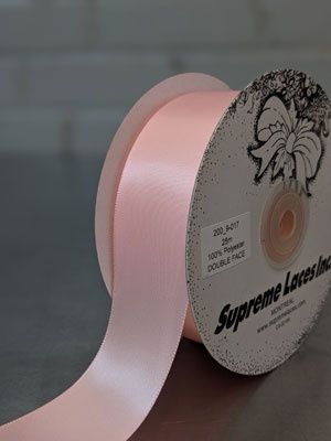 Double Face Satin Ribbon - 1.5" - Light Pink