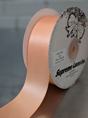 Double Face Satin Ribbon - 1.5" - Peach