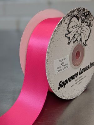 Double Face Satin Ribbon - 1.5' - Fuchsia