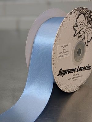 Double face Satin Ribbon - 1.5" - WMS Blue