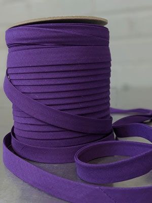 Poly Cotton Bias Tape - Purple