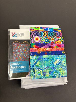 Random Rectangles - Quilt Kit - 60" x 70" - Grey/Brights
