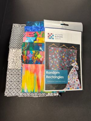 Random Rectangles Quilt Kit - Black/White/Brights
