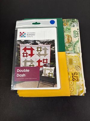 Double Dash Quilt Kit - Green/Yellow