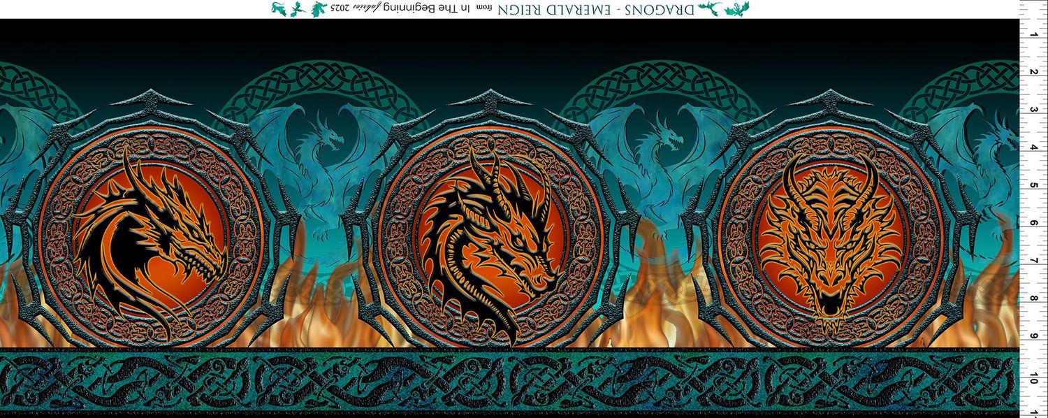 Dragons Emerals Reign - Multi Color Border