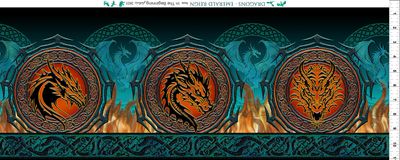 Dragons Emerals Reign - Multi Color Border