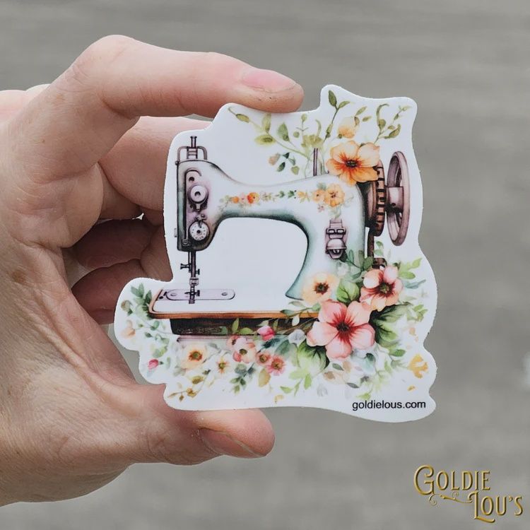 Sticker - Floral Sewing Machine 5
