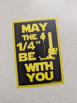 May the 1/4th Be With You Sticker