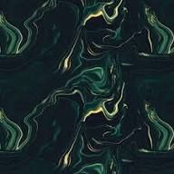 Guilded Ripples - Metallic Green