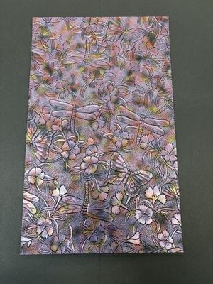 Dragonfly Faux Leather - Pink/Purple