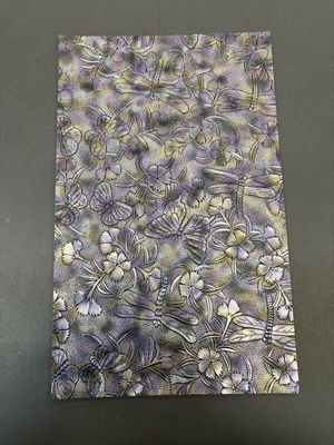 Dragonfly Faux Leather - Purple/Green