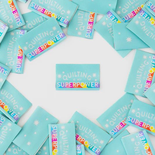 Sarah Hearts Sew in Labels - Quilting is My Superpower