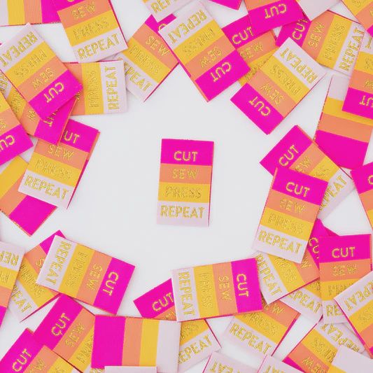 Sarah Hearts Sew in Labels - Cut Sew Press Repeat